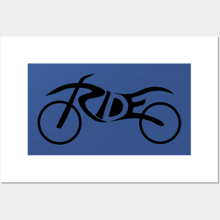 RIDE Motocross Logo T Posters and Art